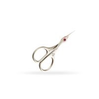 Foarfeca broderie, lungime 9,5 cm, varf curbat, sistem de blocare inel, din otel carbon satinat, Ricamo Collection Premax