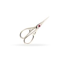 Foarfeca broderie, lungime 10.5 cm, varf drept, sistem de blocare inel, din otel carbon satinat, Ricamo Collection Premax