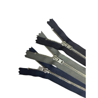 Fermoar metalic nedetasabil pentru articole denim, blugi, fuste, pantaloni, spira metalica argintie #3 YKK